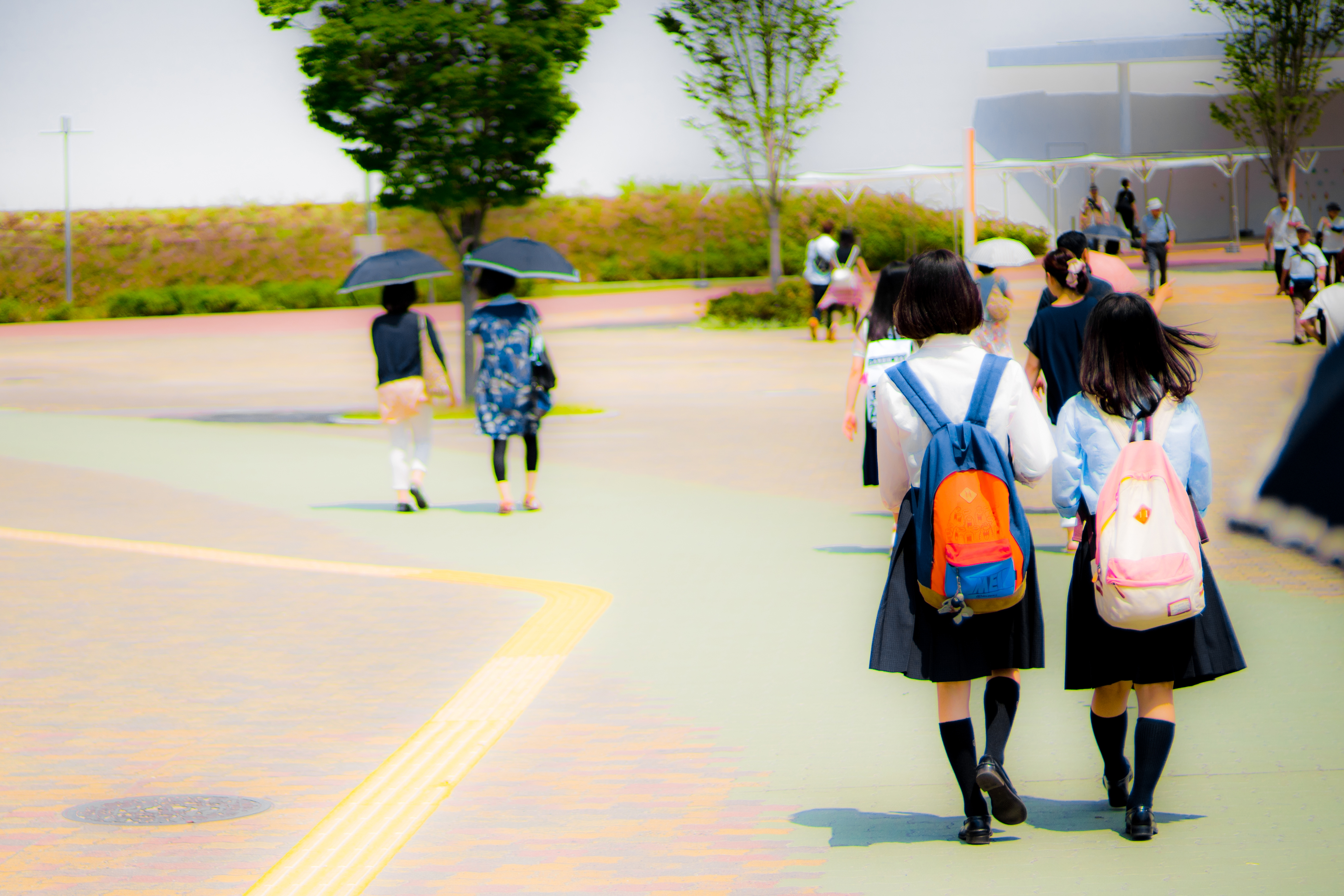 summer school girls - 夏の香りと制服と