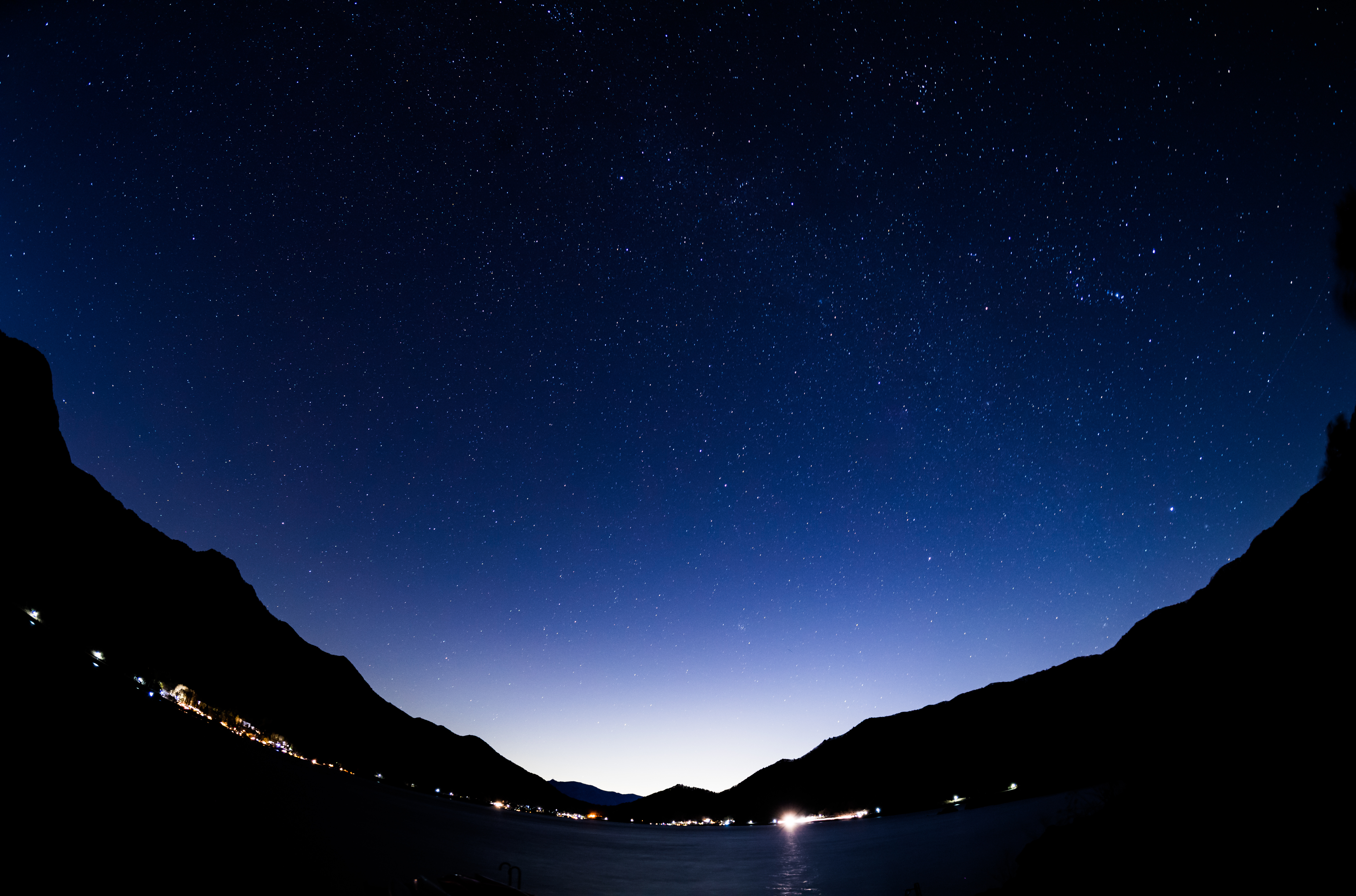 富士西湖 - 初キャンプでの星空